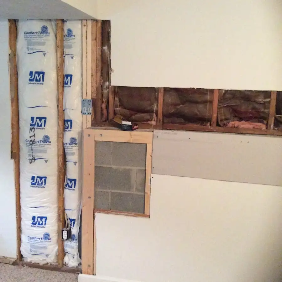 Wall insulation replacement during Contents Cleaning & Restoration in Ashland